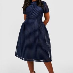 Full skirted midi dress